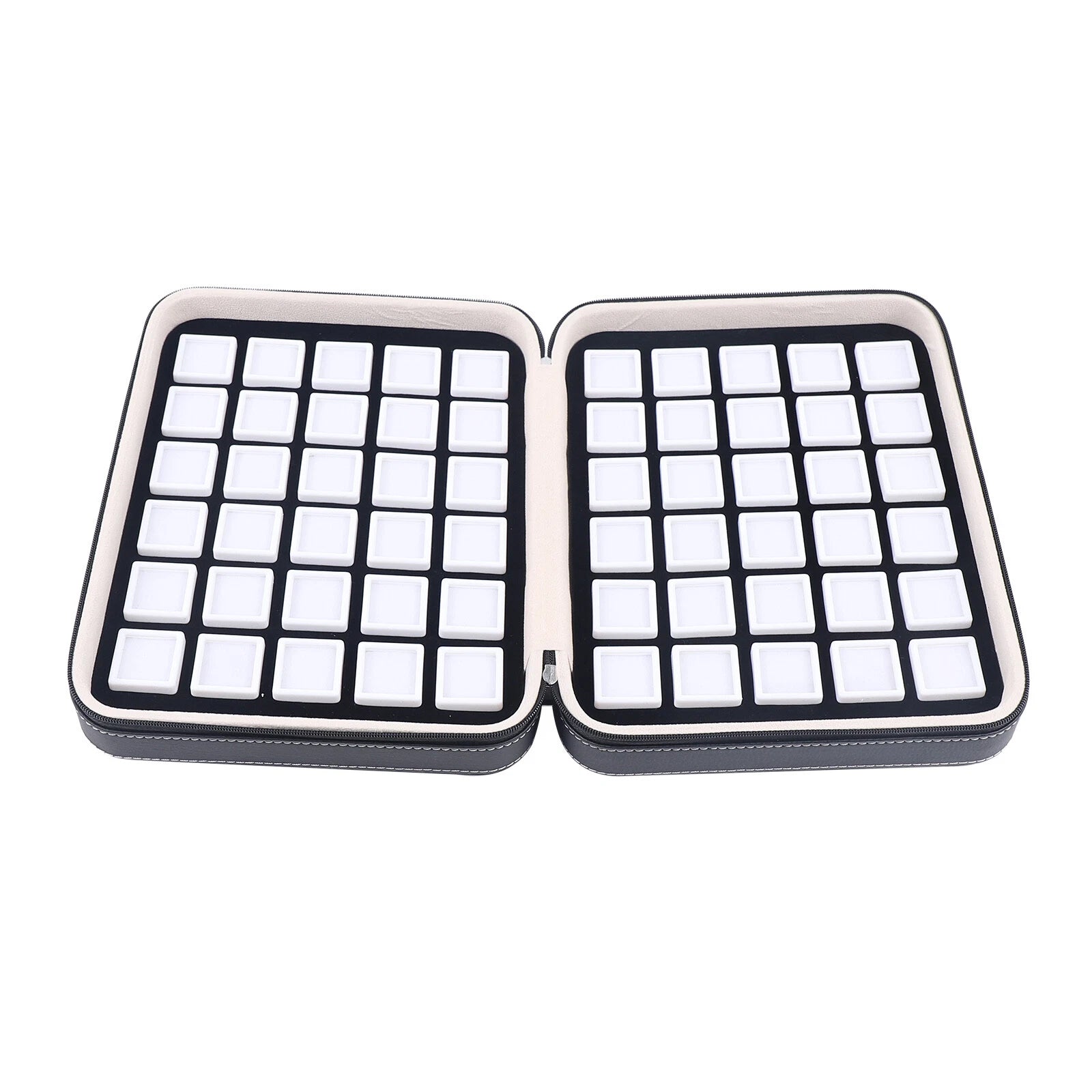 60 Grids Luxury Diamond Gemstone Organizer Display Box Jewelry Storage Case usa! | eBay