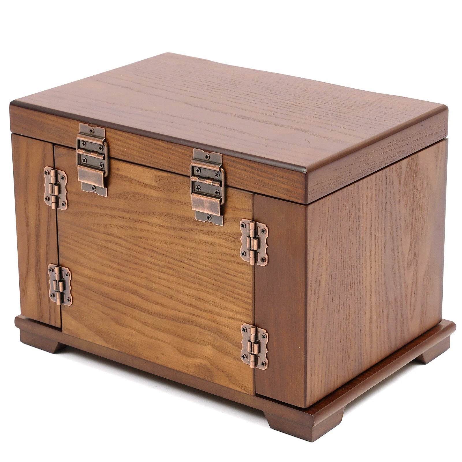 Lining Jewelry Box Wooden Jewelry Storage Case W/mirror&lock Watch Necklace Case | eBay