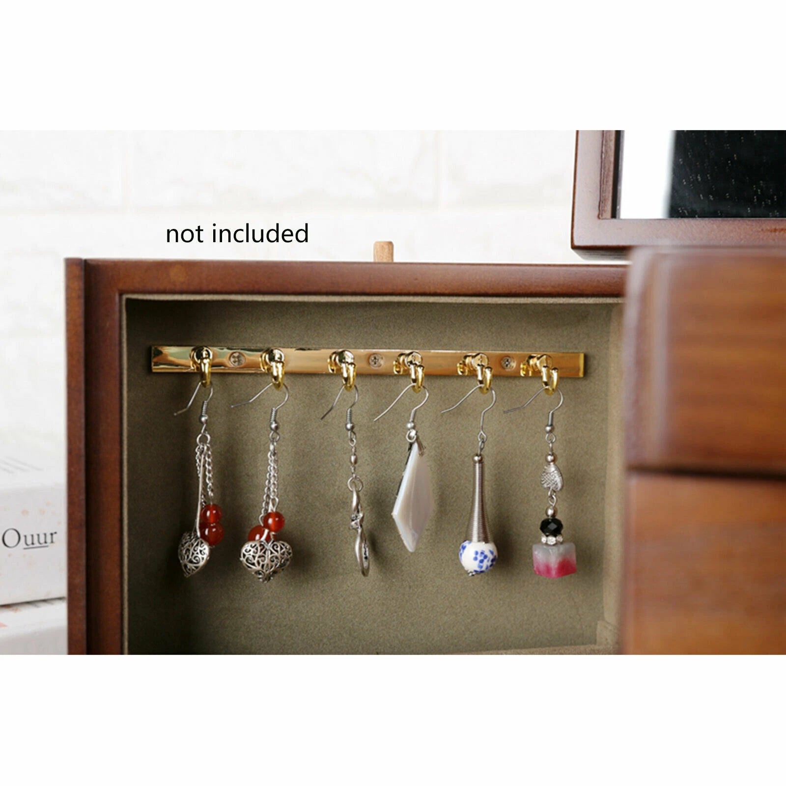 5 Layers Vintage Large Jewelry Organizer Wooden Storage Box Case with 4 Drawers | eBay