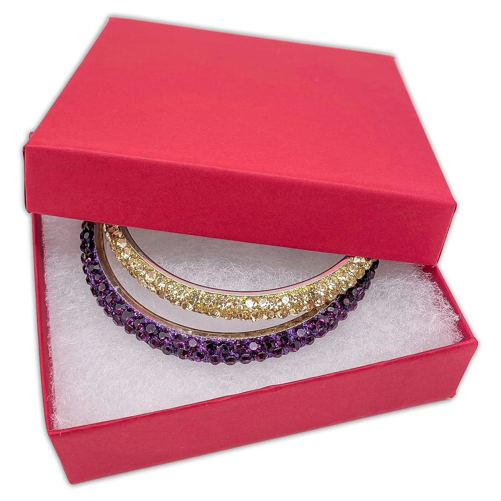 BULK 3.5x3.5x1 Cardboard #33 JEWELRY GIFT BOXES Cotton Fill Kraft Paper Shipping | eBay