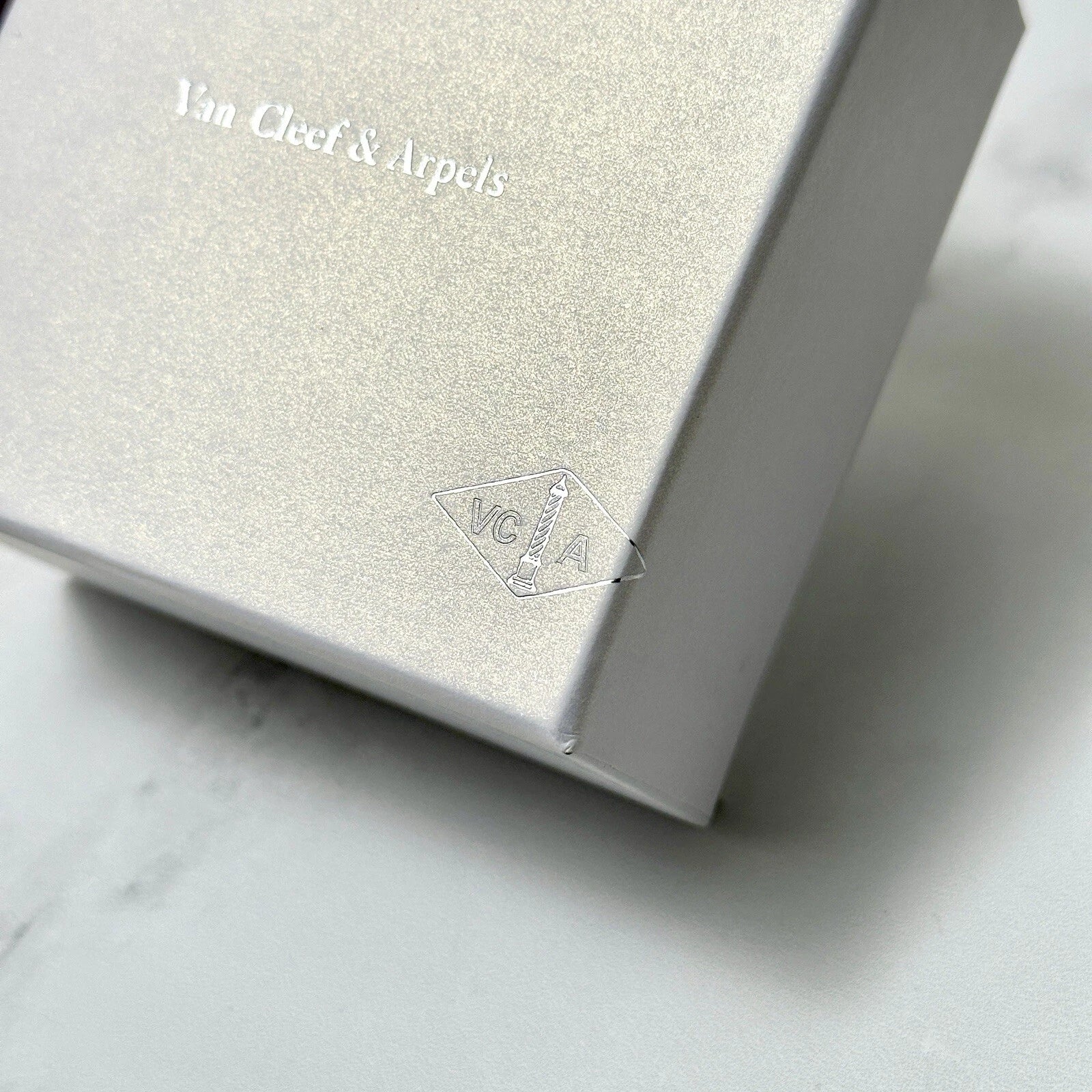 Van Cleef & Arpels Necklace Box VCA Original Travel Jewelry Case Empty Box Only | eBay