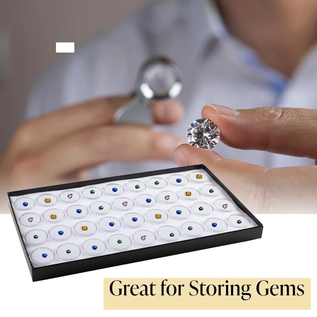 Novel Box Jewelry Gemstone Cardboard Display Case and Lid with Gem Jar Insert | eBay