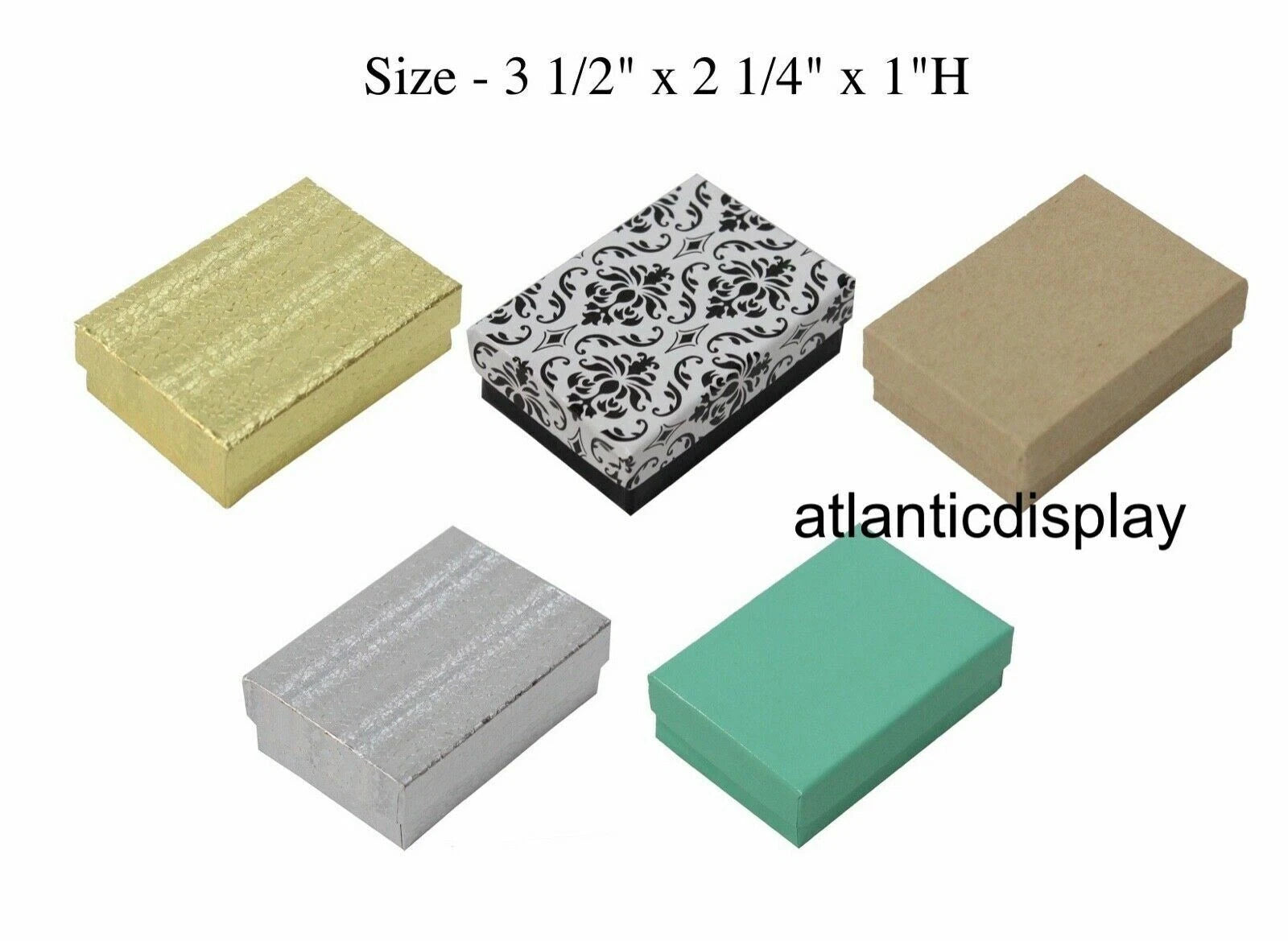 Milti Color Cotton Filled Jewelry Boxes Jewelry GIFT Boxes - LOT OF 5-20-50-100 | eBay