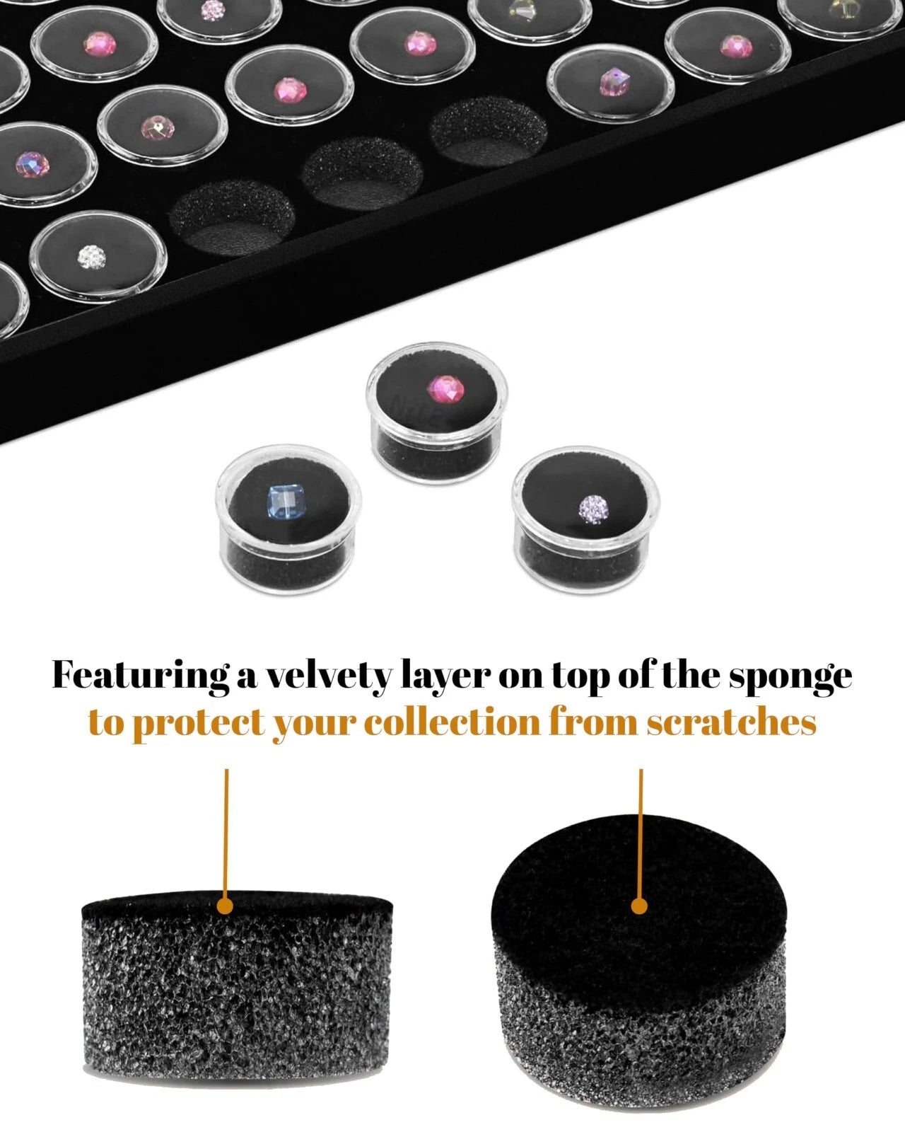 Novel Box Jewelry Gemstone Cardboard Display Case and Lid with Gem Jar Insert | eBay