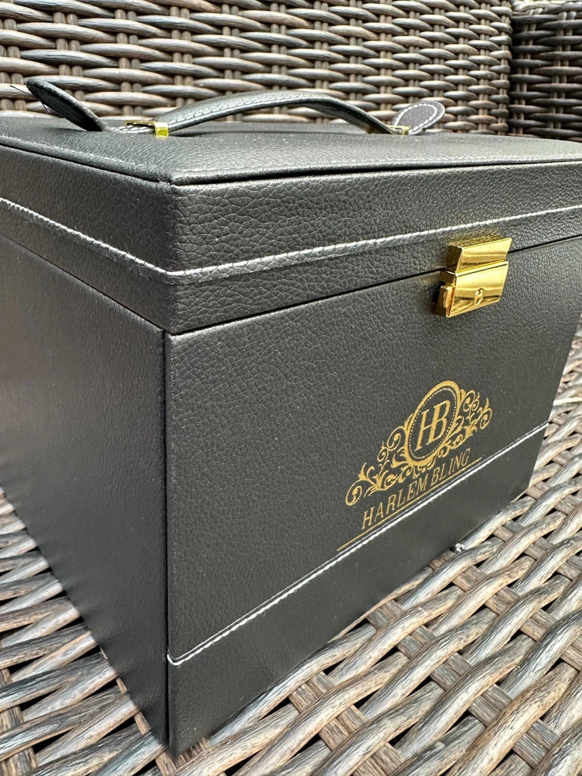 Harlembling Leather Full Size Home Jewelry Box Case | eBay