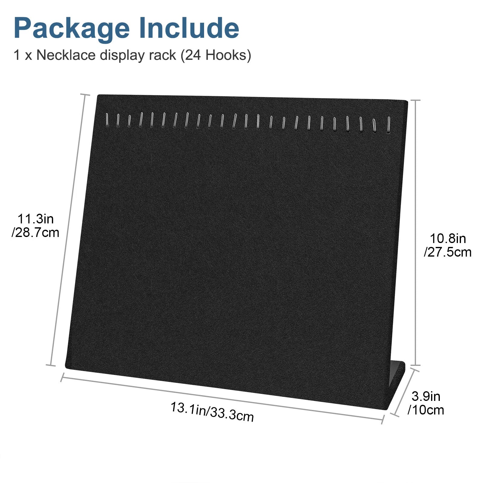 Velvet Necklace Display Stand Holder, Jewelry Chain Tray Pad Showcase Organizer | eBay