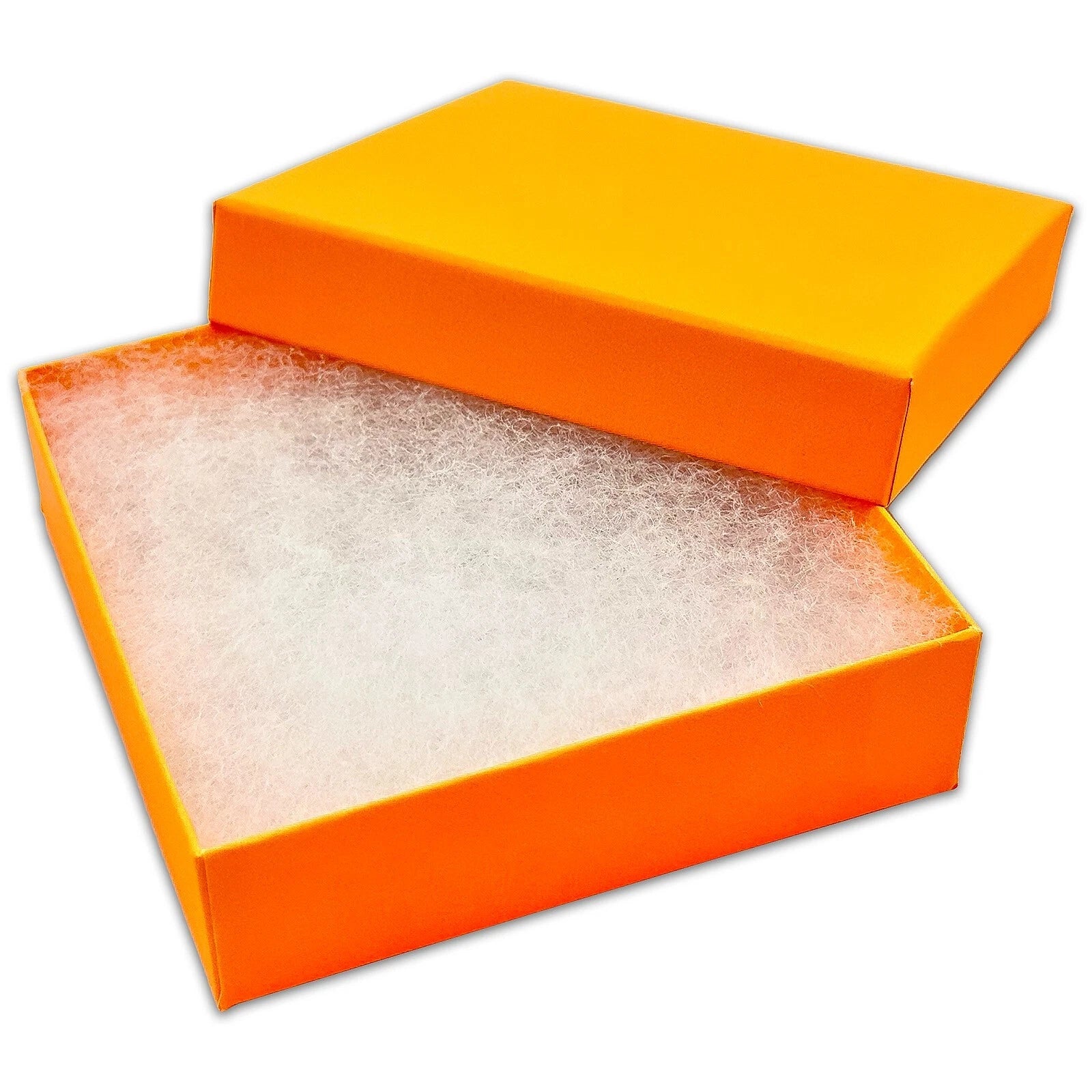 BULK 3.5x3.5x1 Cardboard #33 JEWELRY GIFT BOXES Cotton Fill Kraft Paper Shipping | eBay