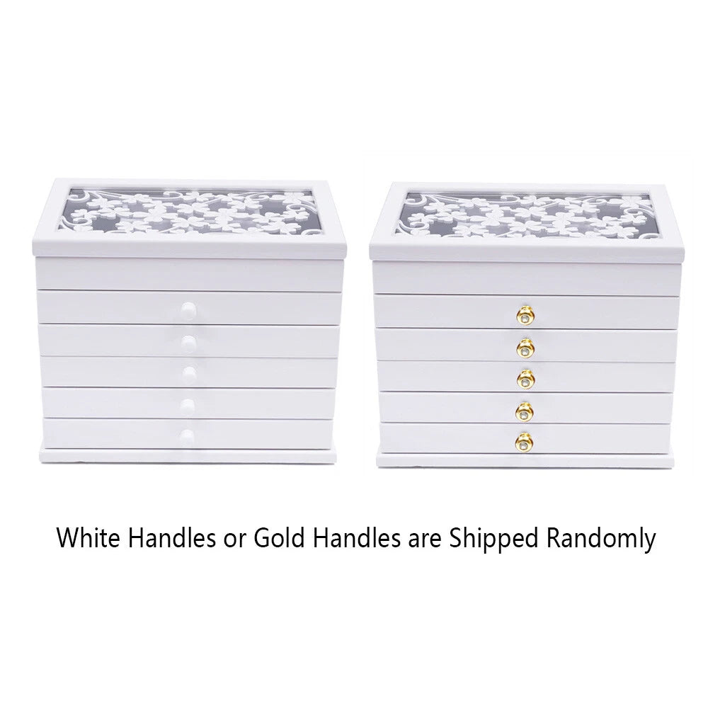 Large Jewelry Box Organizer for Women Girls Jewelry Storage Case with Drawers US | eBay