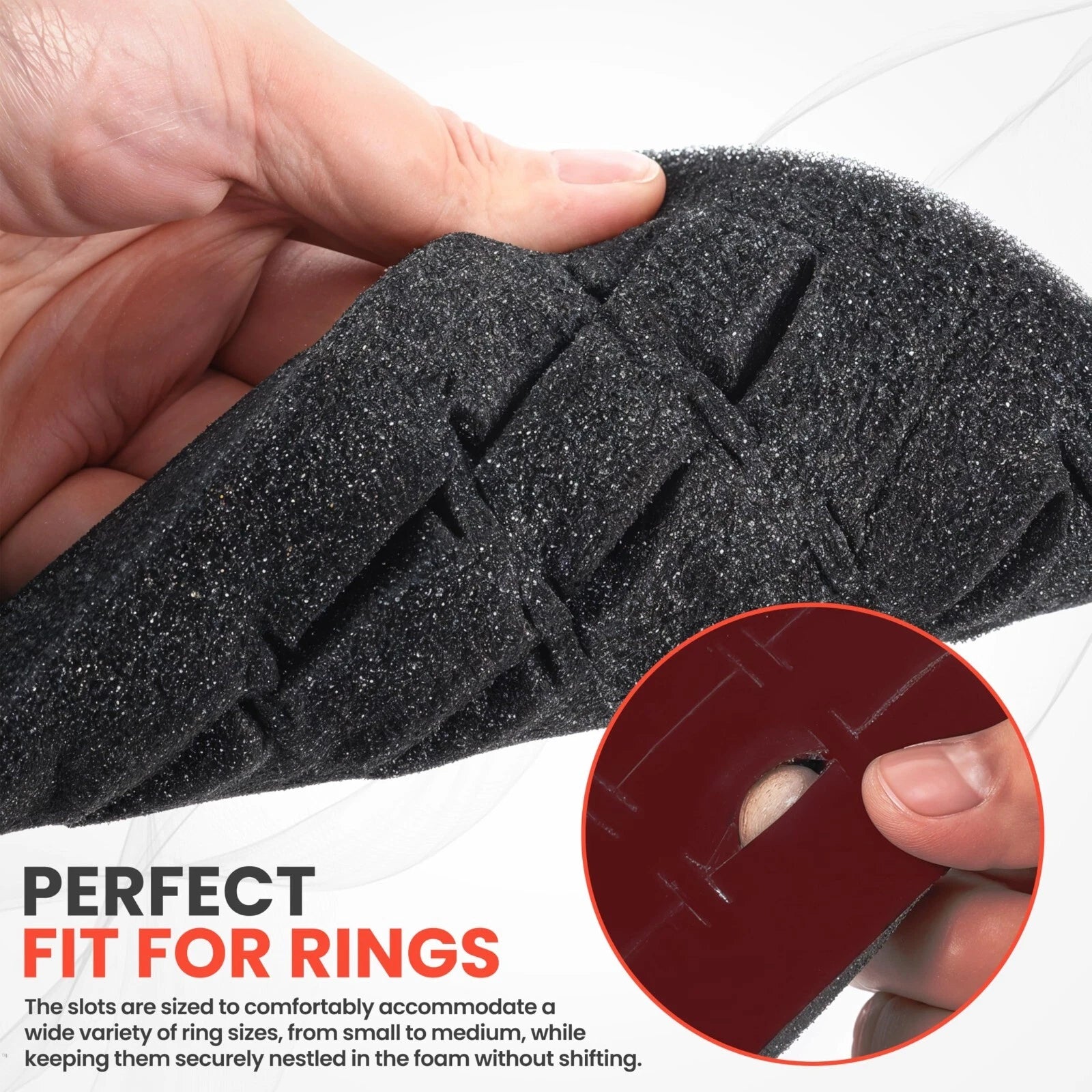 Novel Box 72 Slot Ring Earring Jewelry Tray Foam Velvet Liner in Various Colors | eBay