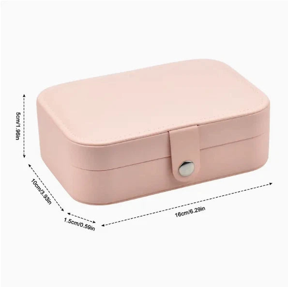 Portable Travel Jewelry Box Organizer Velvet Earring Ring Display Ornaments Case | eBay