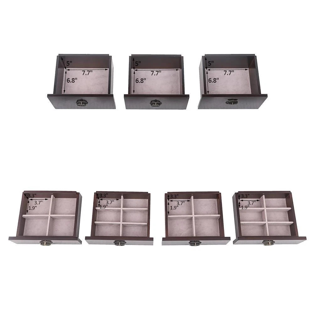 Extra Large Traditional Jewelry Cabinet Armoire with Mirror Display Storage Home | eBay