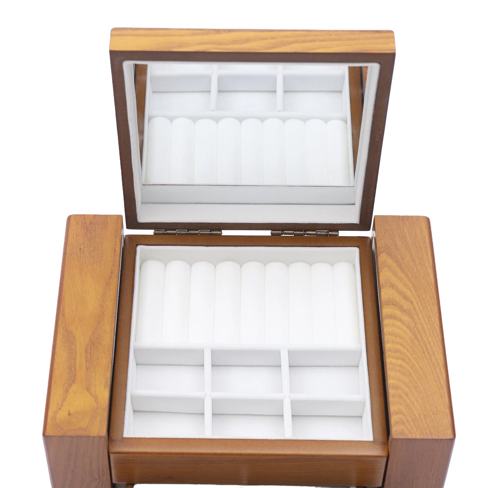 Vintage Large Jewelry Organizer Wooden Storage Box 5 Layers Case with 4 Drawers | eBay