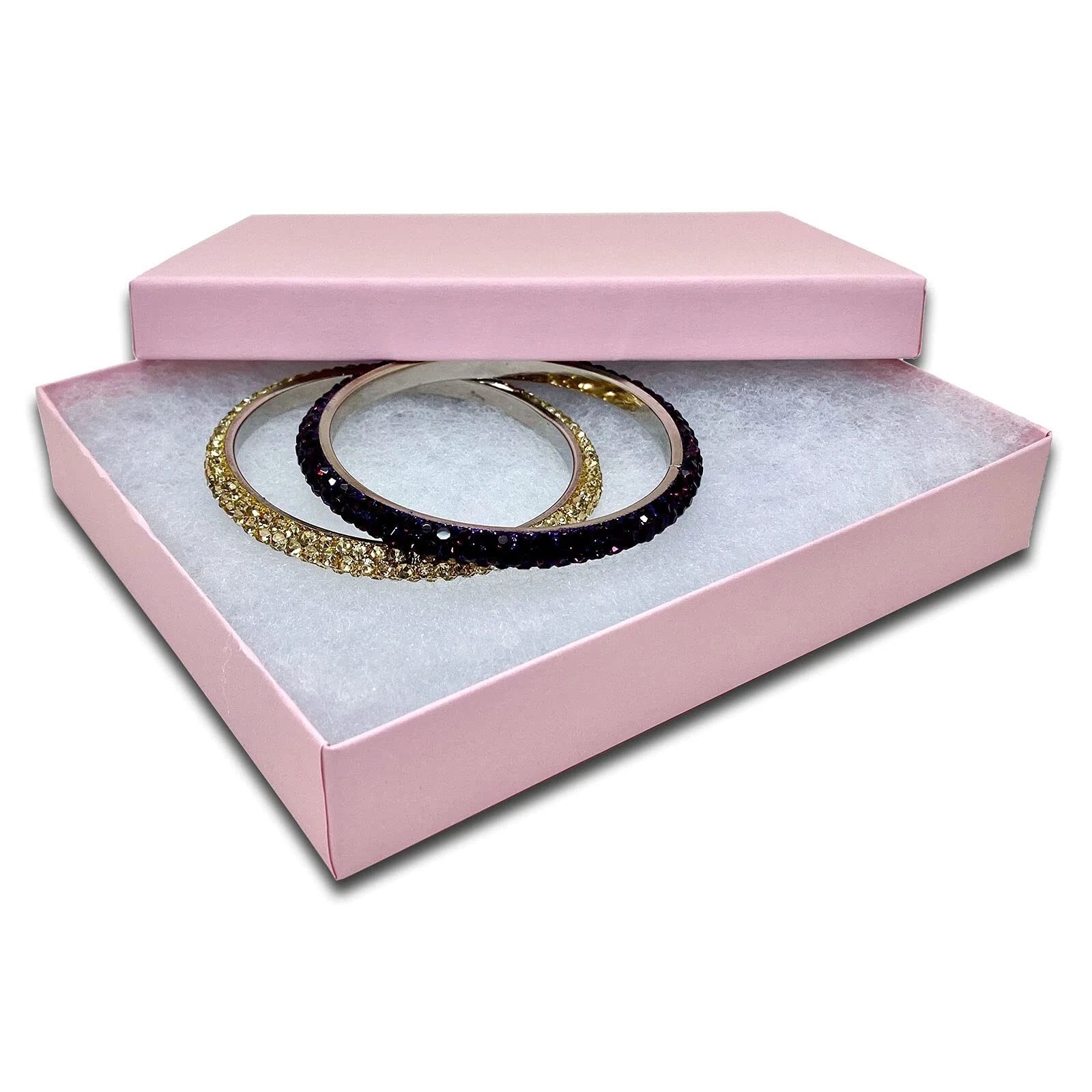 25pc Cardboard Paper JEWELRY GIFT BOX w/ Cotton Padding Insert - Pink - 11 Sizes | eBay