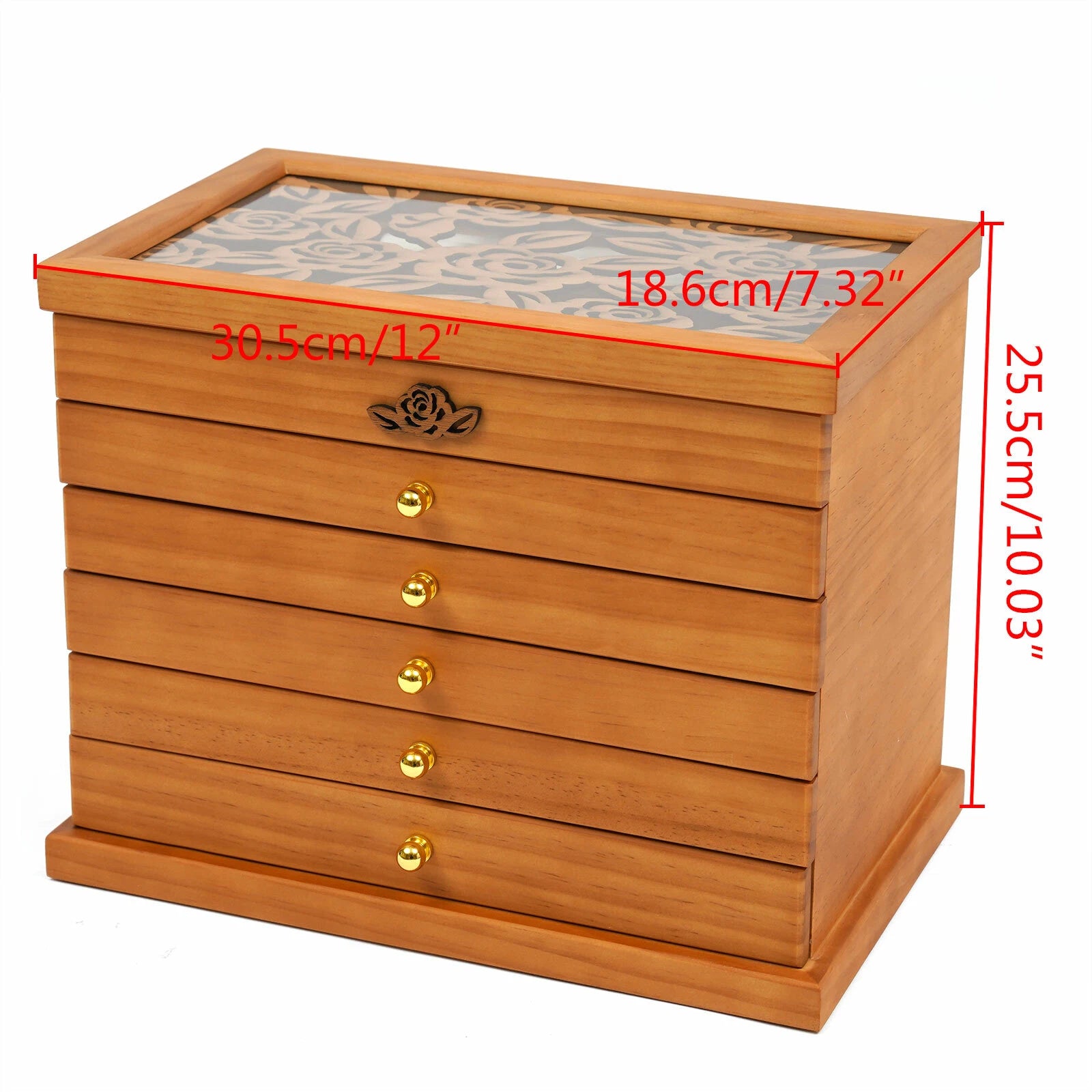 Large Jewelry Box Organizer for Women Girls Jewelry Storage Case with Drawers US | eBay