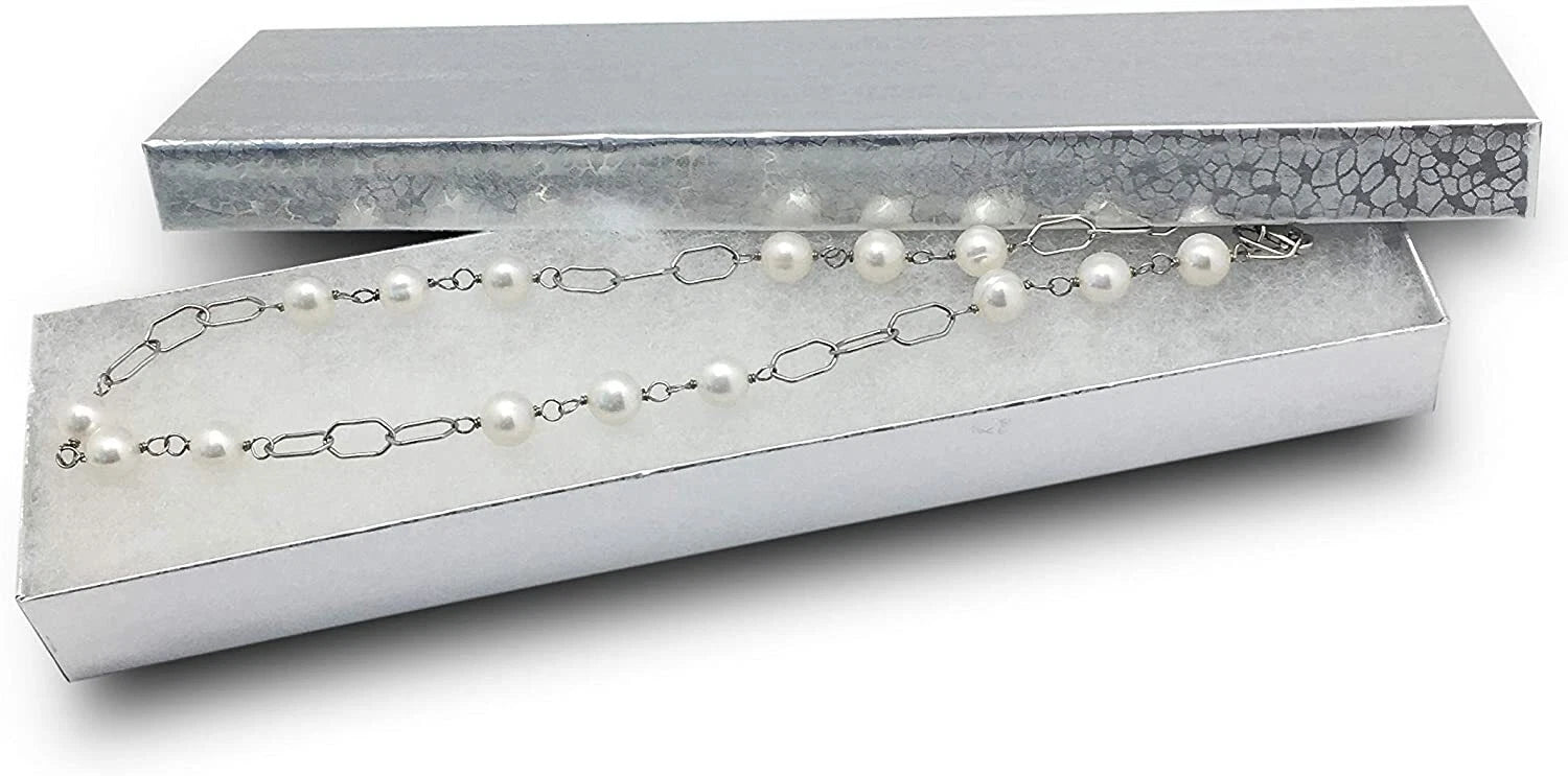 BULK Cardboard Kraft Paper JEWELRY GIFT BOXES Cotton Filled SILVER for Shipping | eBay