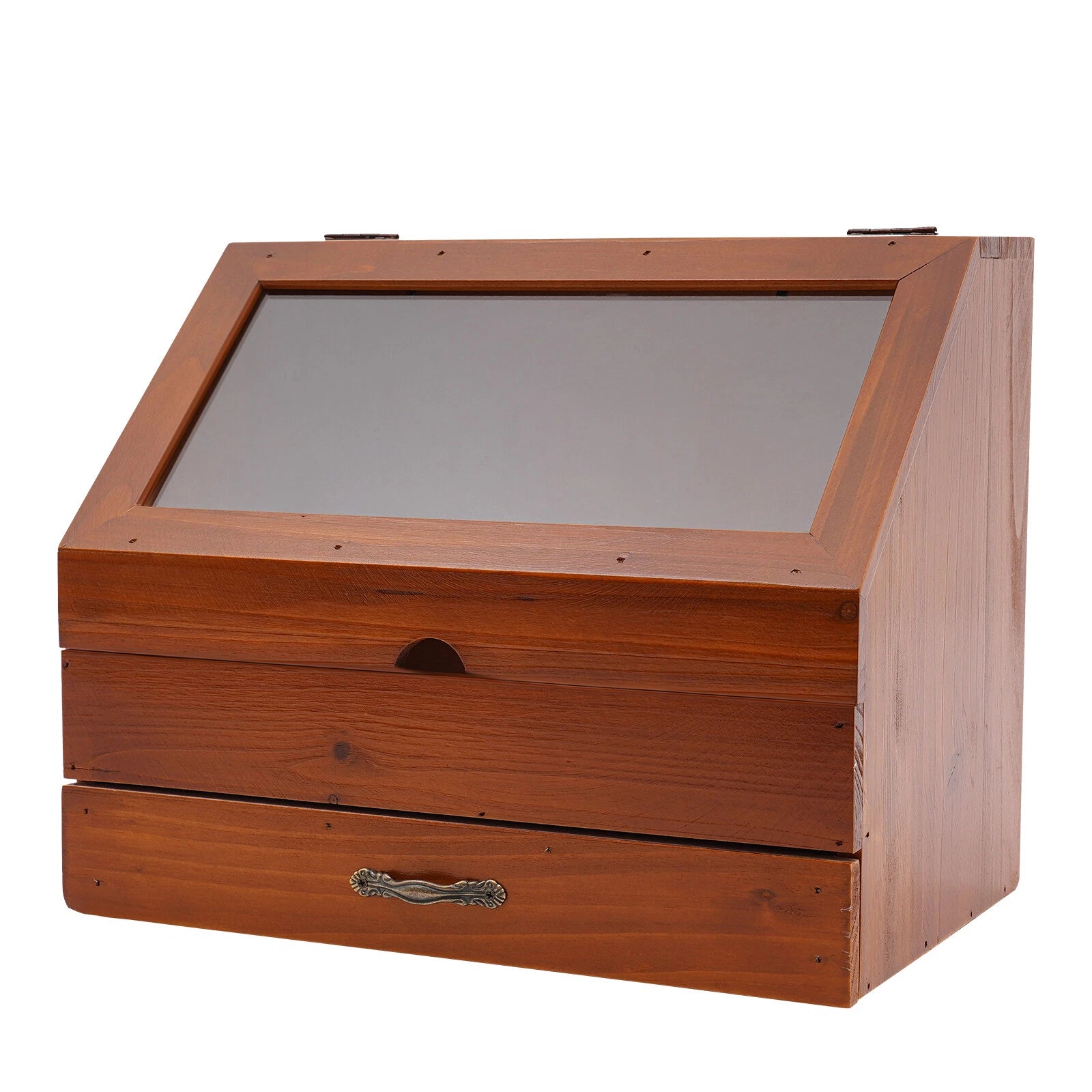 Perfume Organizer Wood Jewelry Storage Box Perfume Display Stand with Drawer | eBay