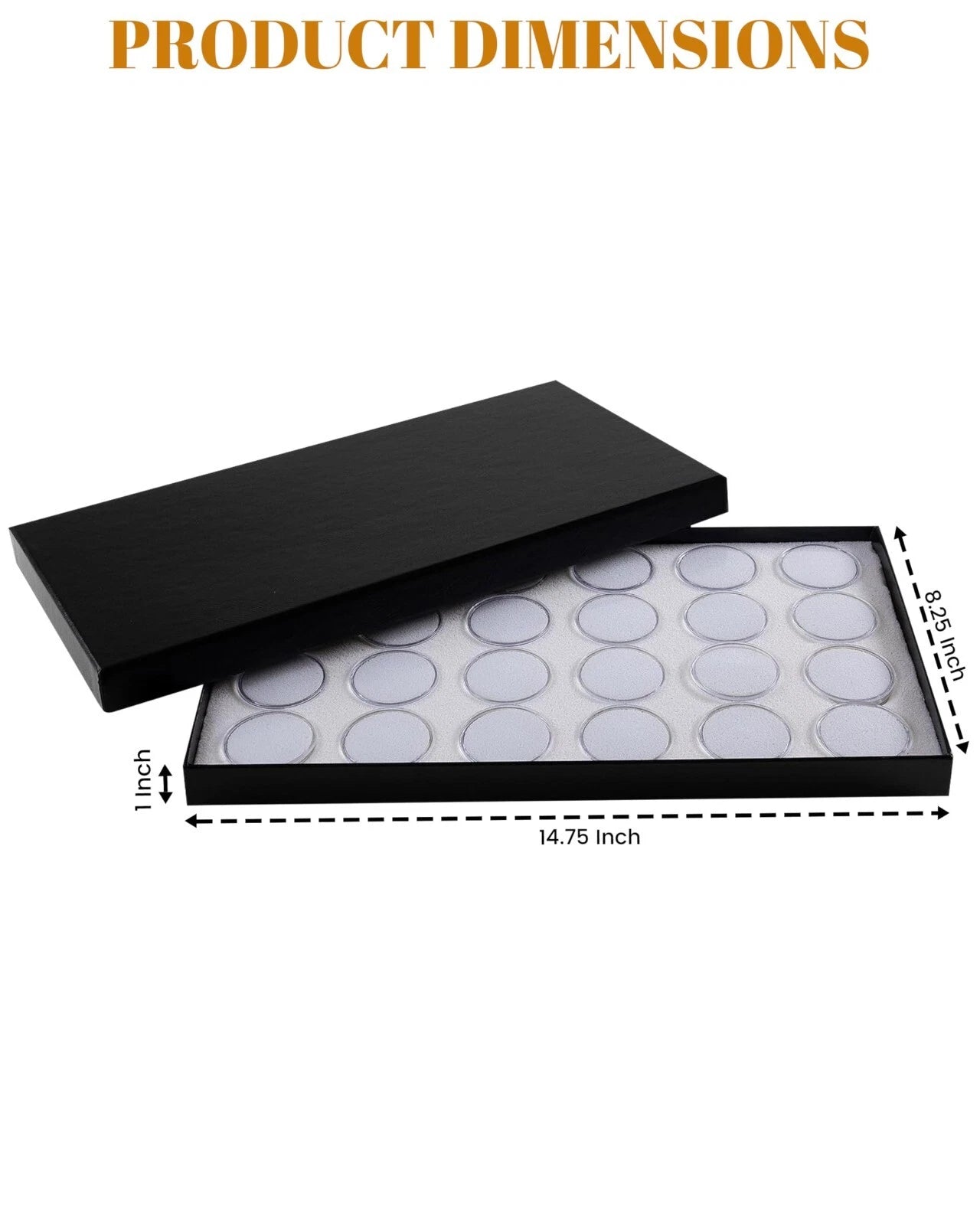 Novel Box Jewelry Gemstone Cardboard Display Case and Lid with Gem Jar Insert | eBay