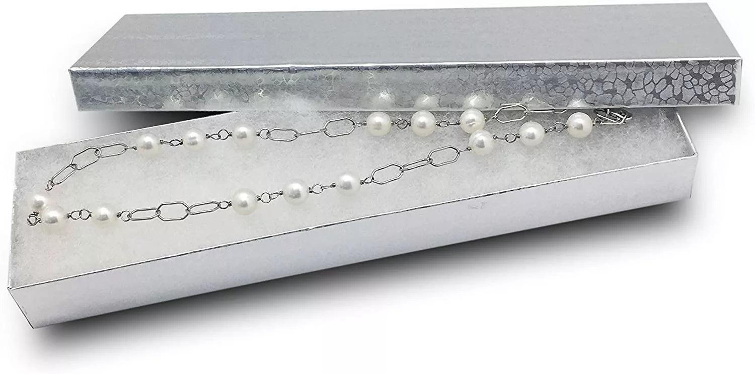 BULK 8x2x1 Cardboard #82 JEWELRY GIFT BOXES Cotton Fill Kraft Necklace Shipping | eBay