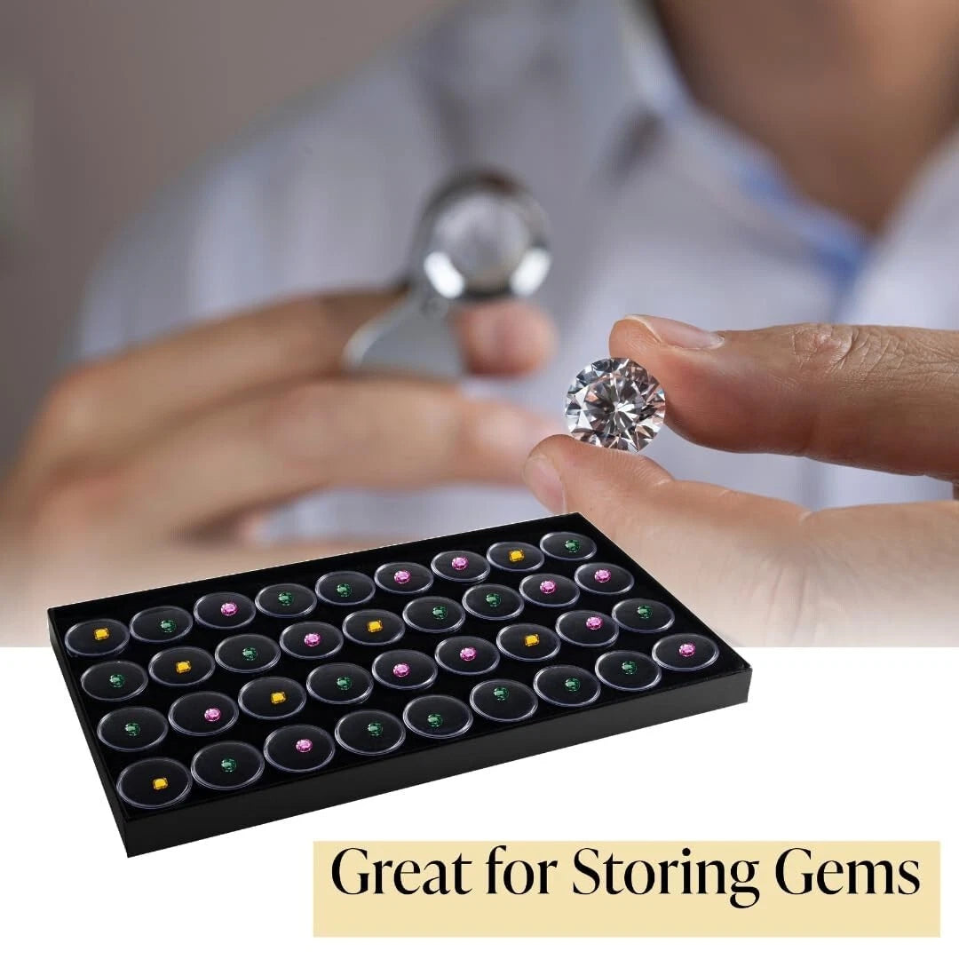 Novel Box Jewelry Gemstone Cardboard Display Case and Lid with Gem Jar Insert | eBay