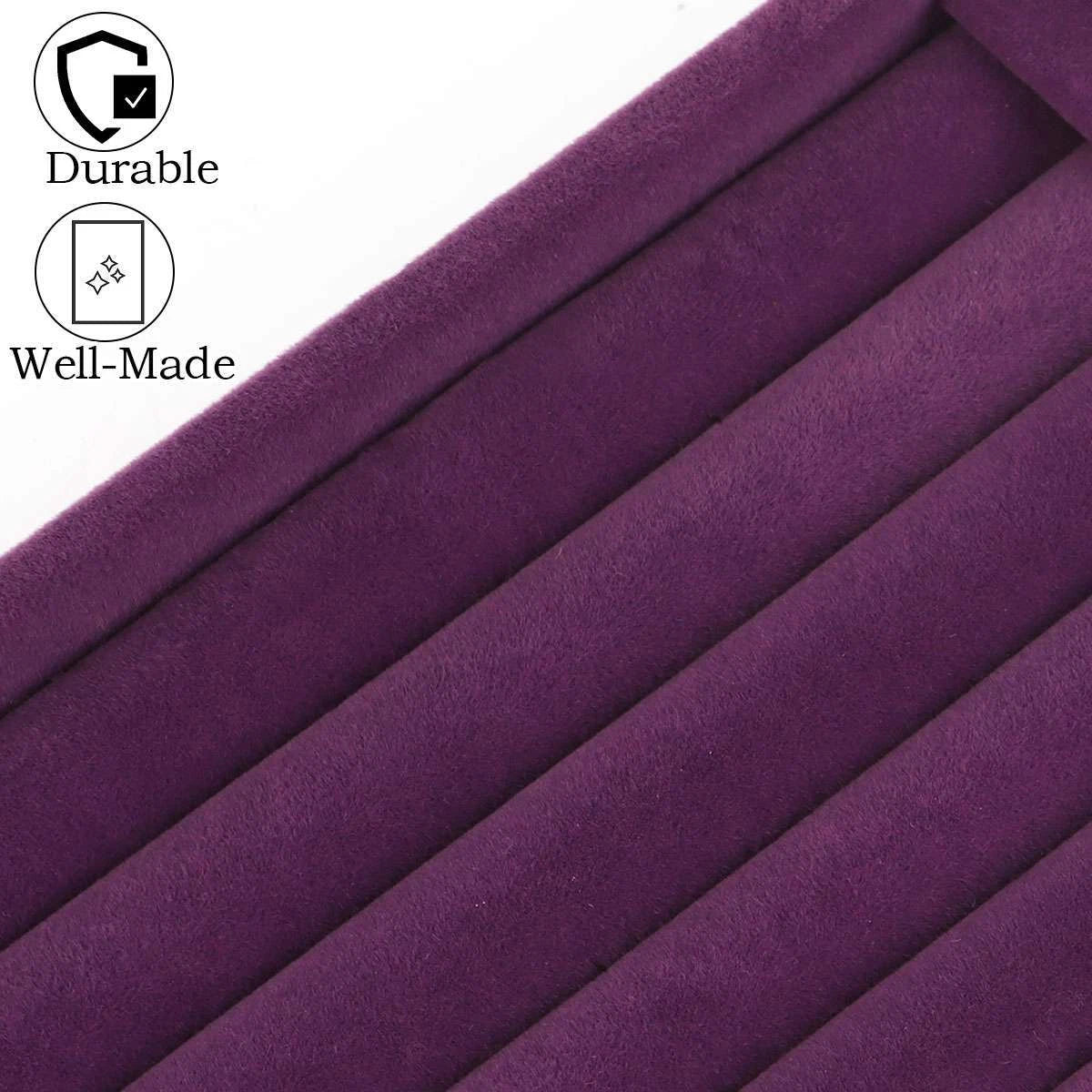 Velvet Jewelry Ring Display Organizer Case Tray Holder Earring Storage Box | eBay