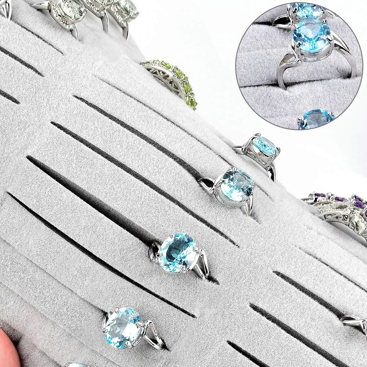 Ring Organizer Storage Case Jewelry Ring Display Collector Box with 42 Slots | eBay