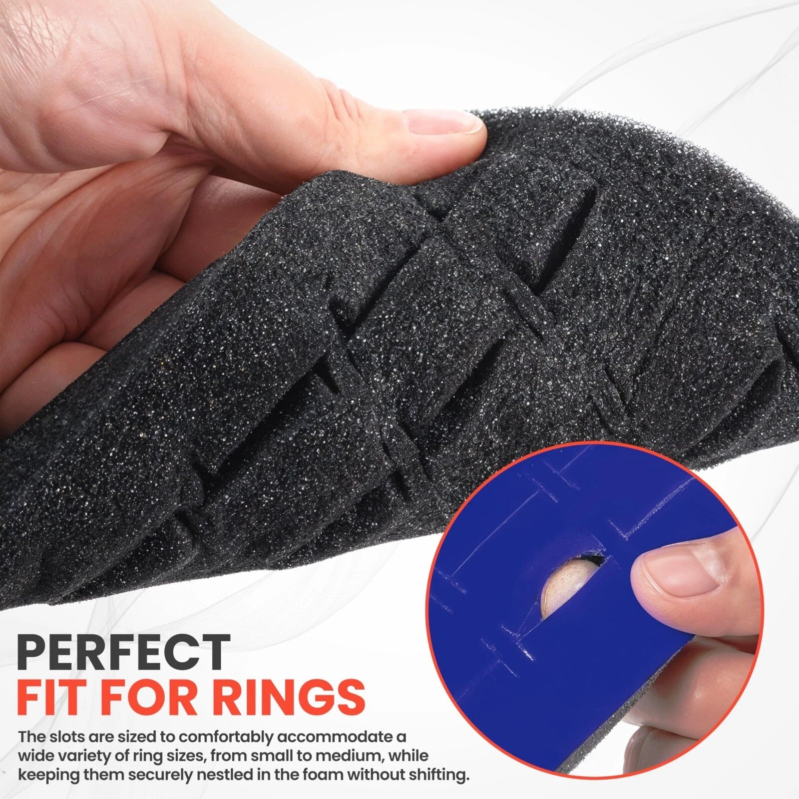 Novel Box 72 Slot Ring Earring Jewelry Tray Foam Velvet Liner in Various Colors | eBay