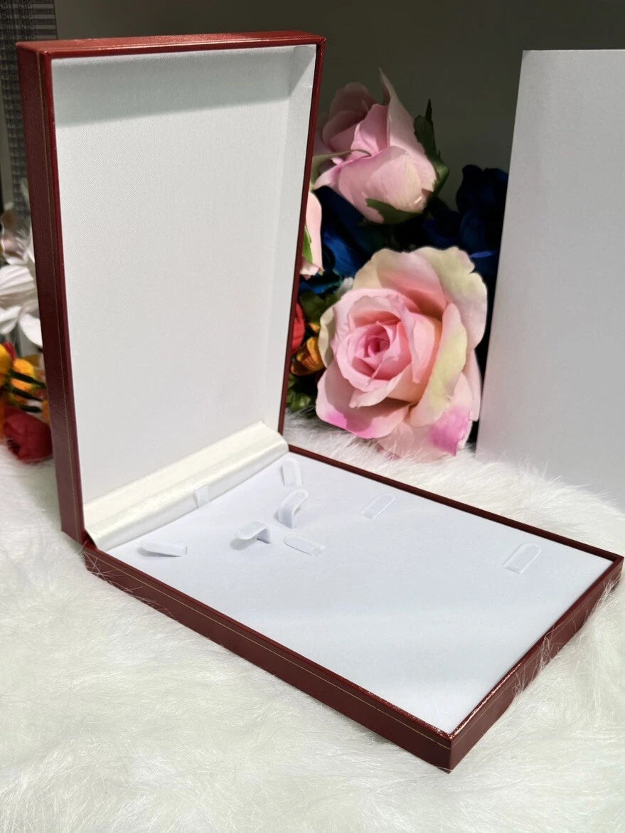 Novel Box Combo Set Ring Necklace Earring Bracelet, Jewelry Display Red Gift Box | eBay