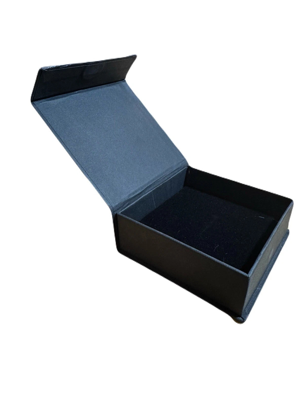 Elegant Black Jewelry Box with Magnetic Lid. Perfect for Rings and Earrings | eBay