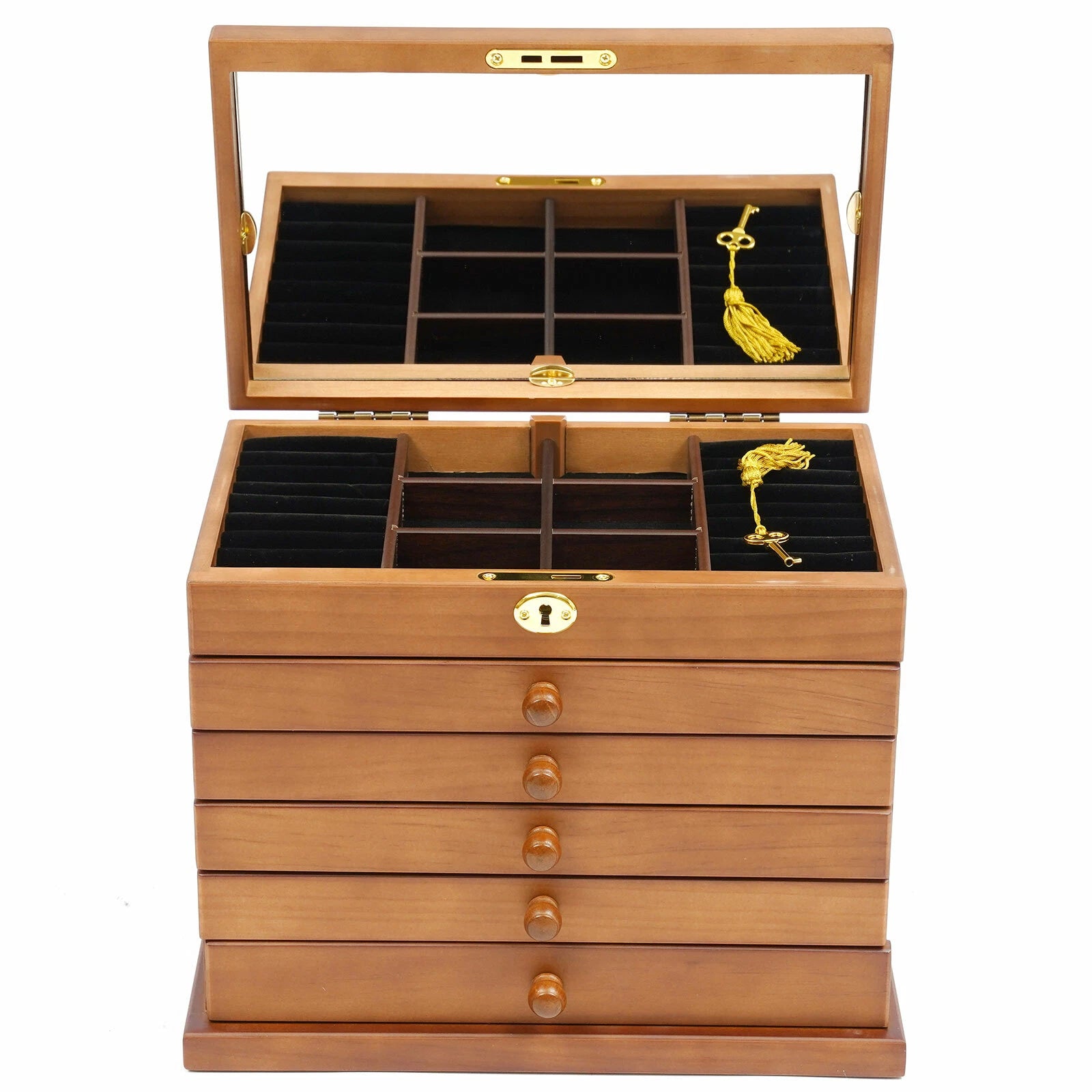 Large Jewelry Box Organizer for Women Girls Jewelry Storage Case with Drawers US | eBay