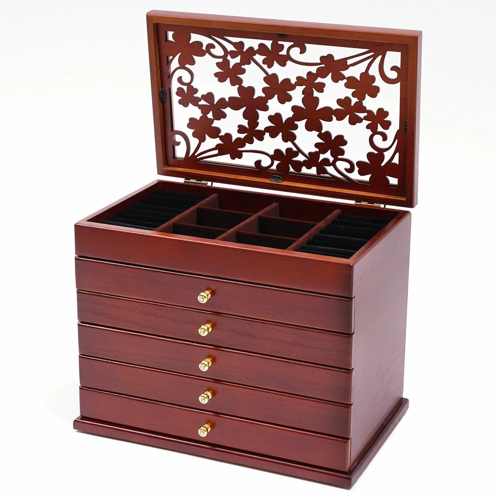 Large Jewelry Box Organizer for Women Girls Jewelry Storage Case with Drawers US | eBay