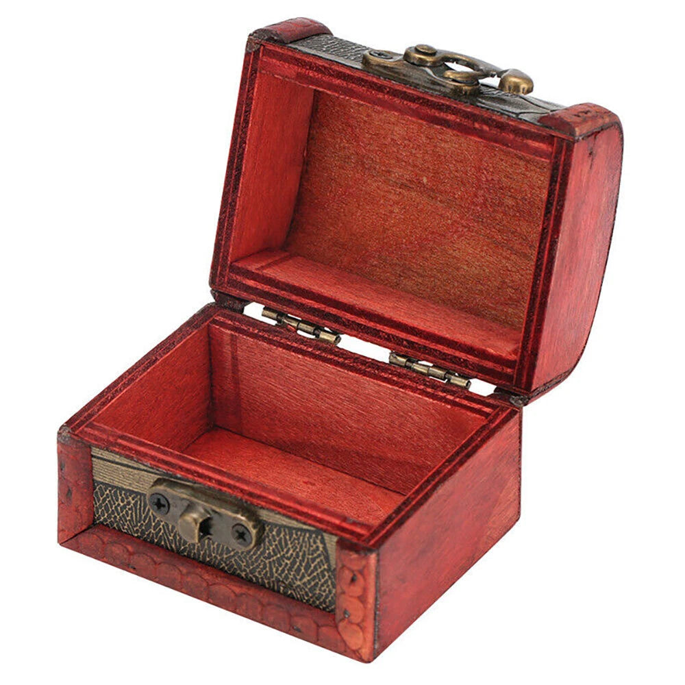 2Pcs Vintage Necklace Bracelet Storage Organizer Holder Gift Wooden Jewelry Box | eBay