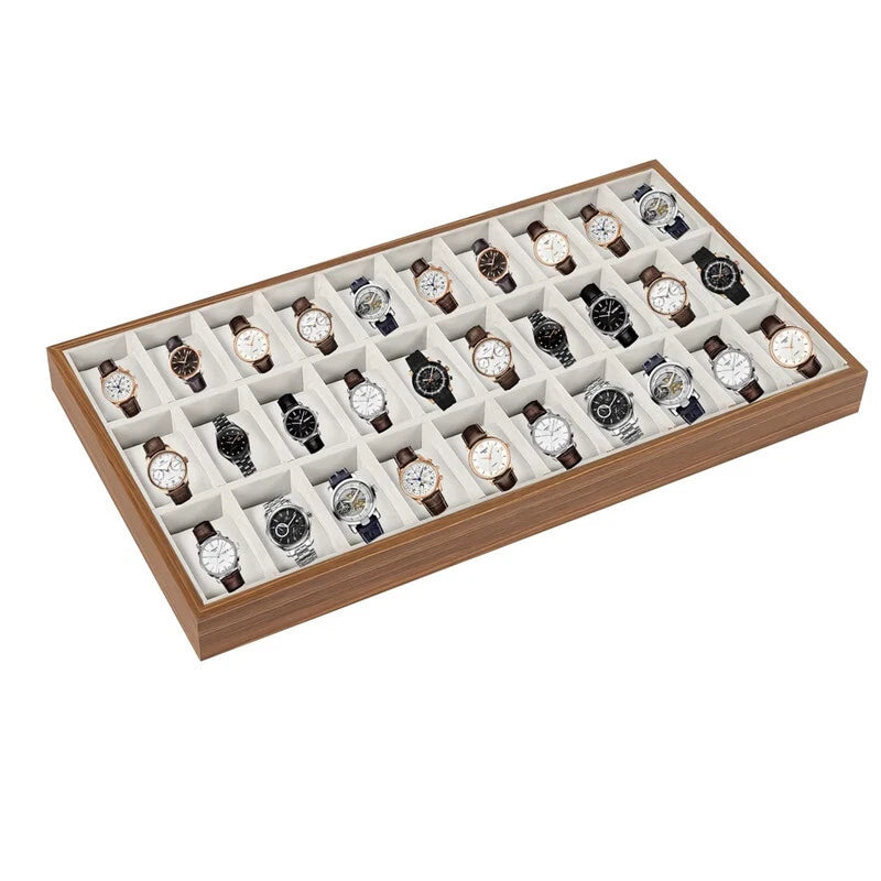 30 Slots Wood Watch Box Jewelry Storage Case Organizer Display Box Holder Tray | eBay