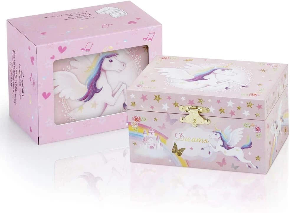 Musical Jewelry Glitter Storage Box and Jewelry Set for Little Girls with Spinni | eBay