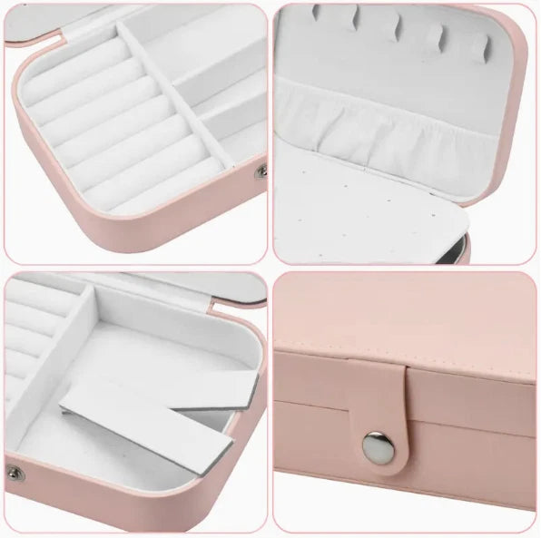 Portable Travel Jewelry Box Organizer Velvet Earring Ring Display Ornaments Case | eBay