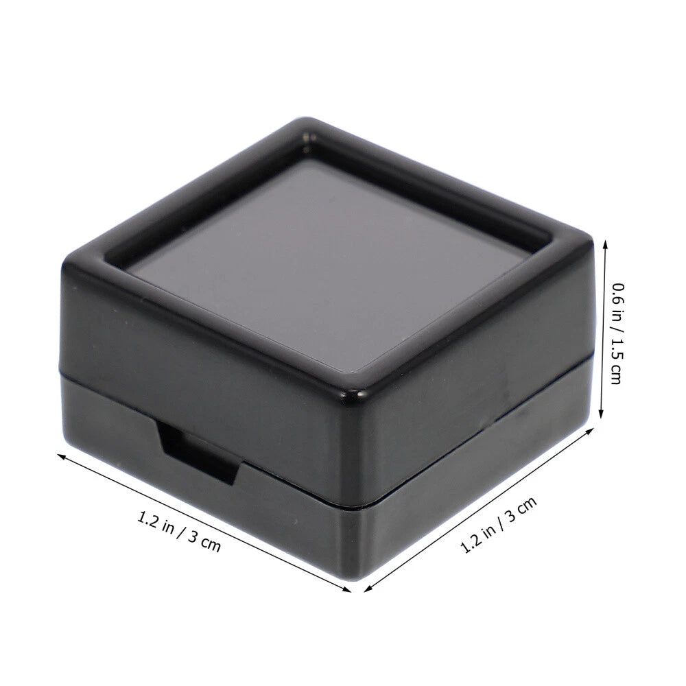 24Pcs Cushioned Jewelry Case for Gems with Clear Lid Storage Box | eBay