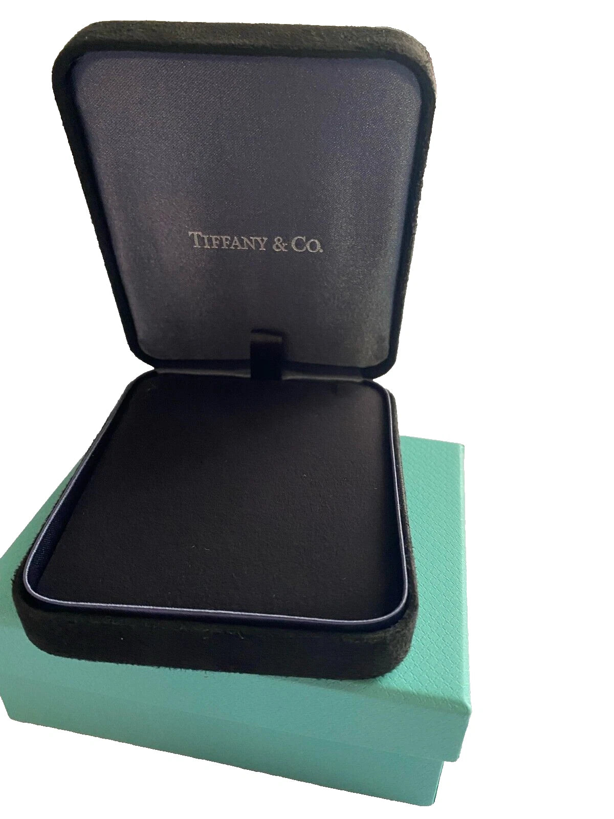 Tiffany & Co. Pendant Storage Gift Presentation Black Suede Box and Blue Box | eBay
