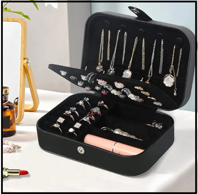 Travel Jewelry Box, Small Jewelry Organizer Boxes for Women Girls, 2 Layer Trave | eBay