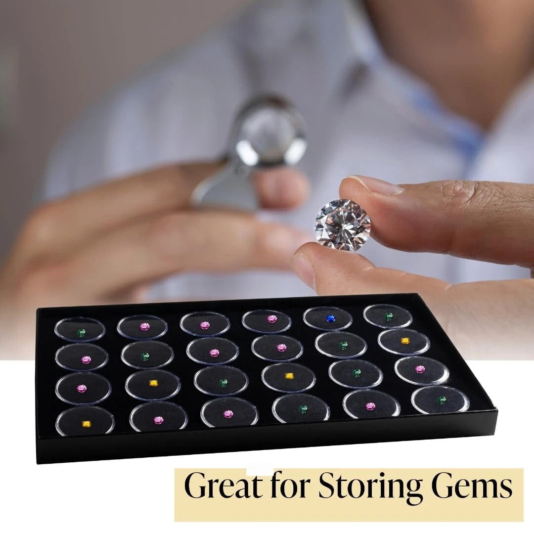 Novel Box Jewelry Gemstone Cardboard Display Case and Lid with Gem Jar Insert | eBay