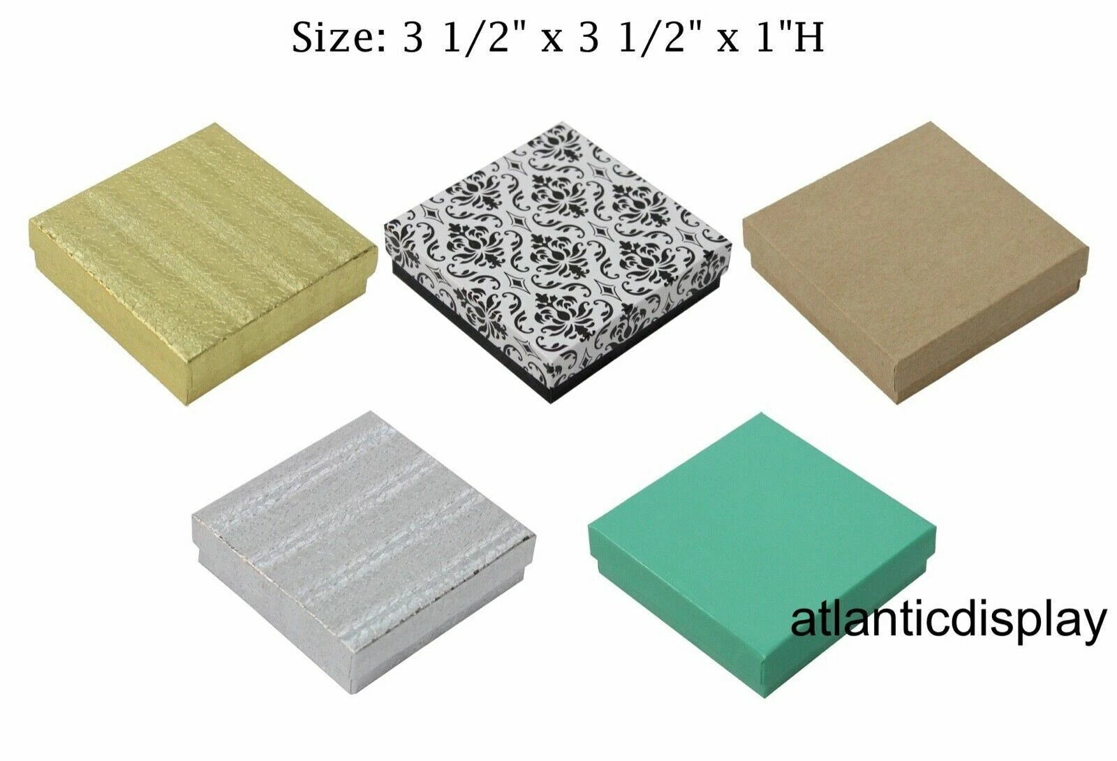 Milti Color Cotton Filled Jewelry Boxes Jewelry GIFT Boxes - LOT OF 5-20-50-100 | eBay