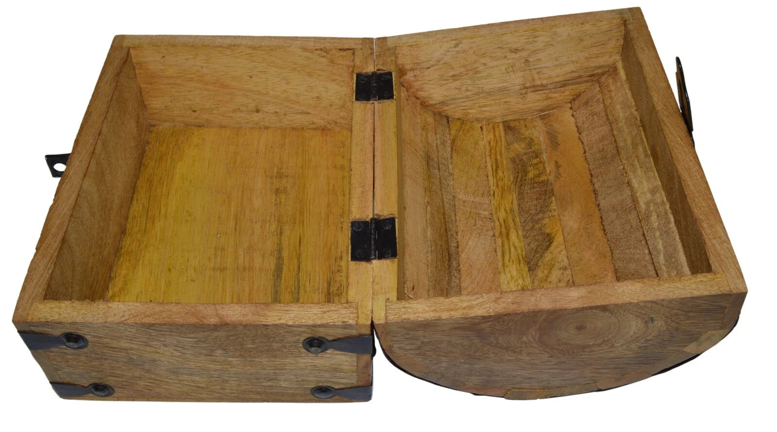 8"x6"x6" Wood Pirate's Treasure Chest Nautical Jewelry Box, Includes Lock & Keys 850018633550| eBay