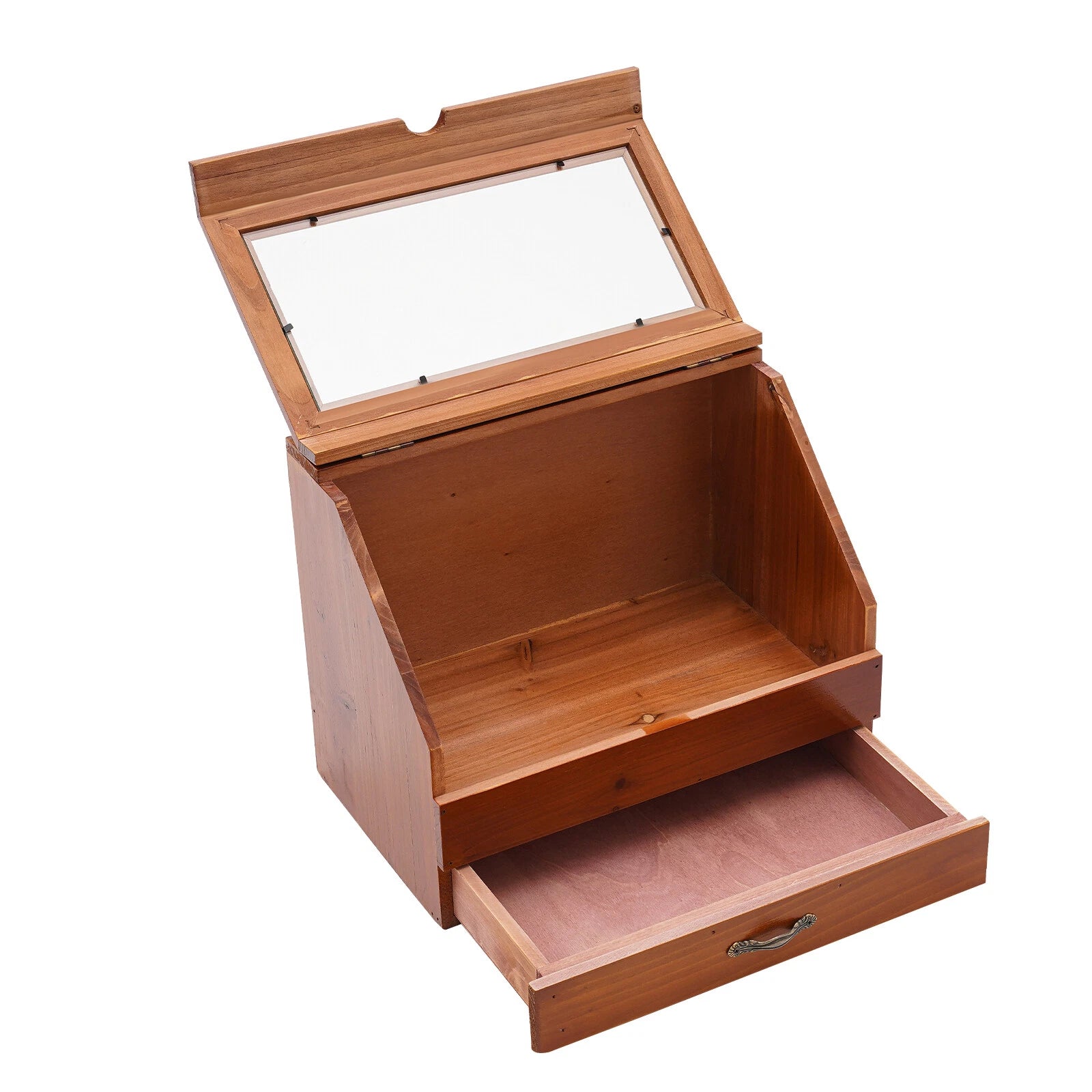 Perfume Organizer Wood Jewelry Storage Box Perfume Display Stand with Drawer | eBay