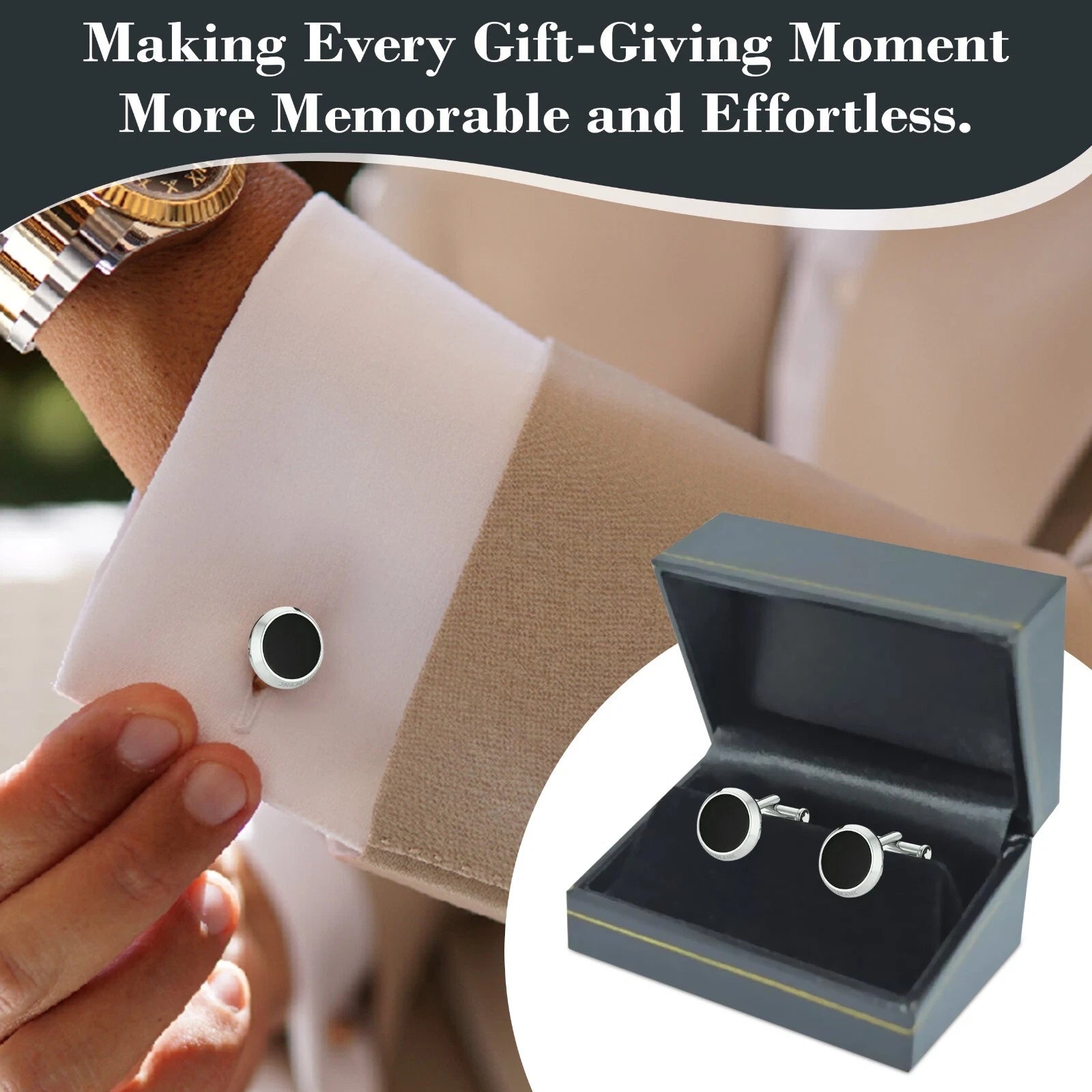 Novel Box Cufflinks Jewelry Box with Gold Trim, Jewelry Gift Box, Storage Box | eBay