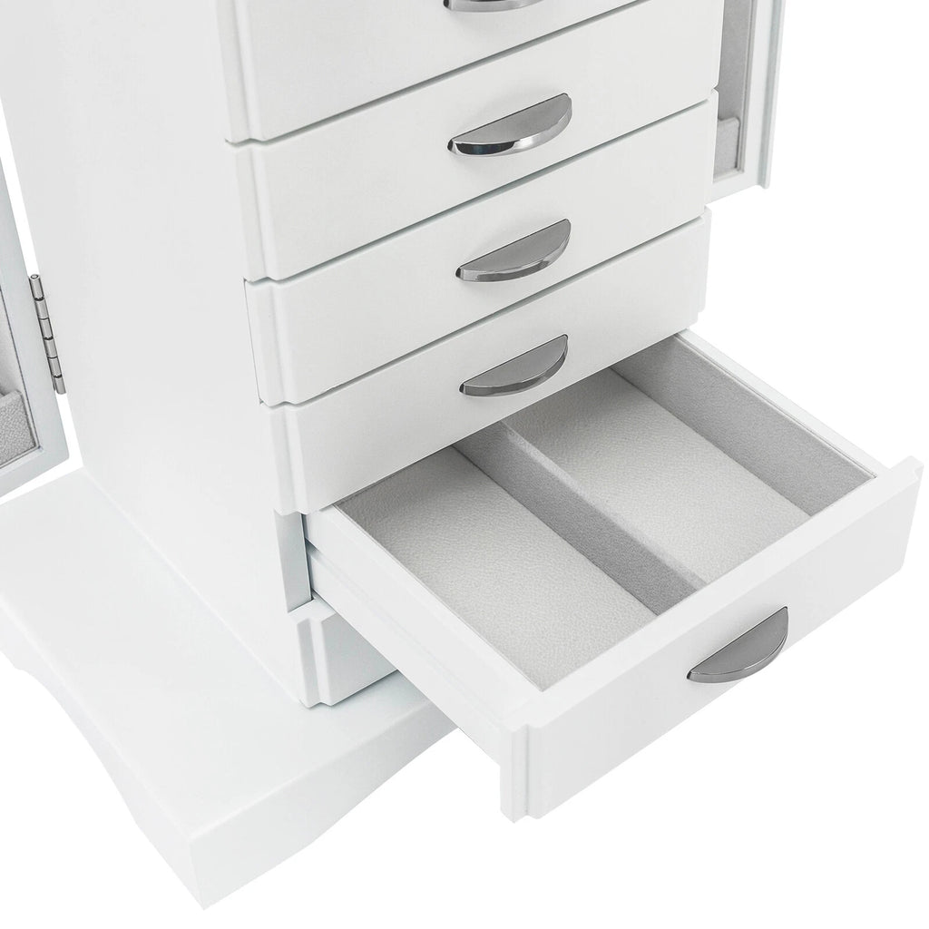 Jewelry Box 7 Layers Jewelry Storage Case Large Organizer with Mirror and Lock | eBay
