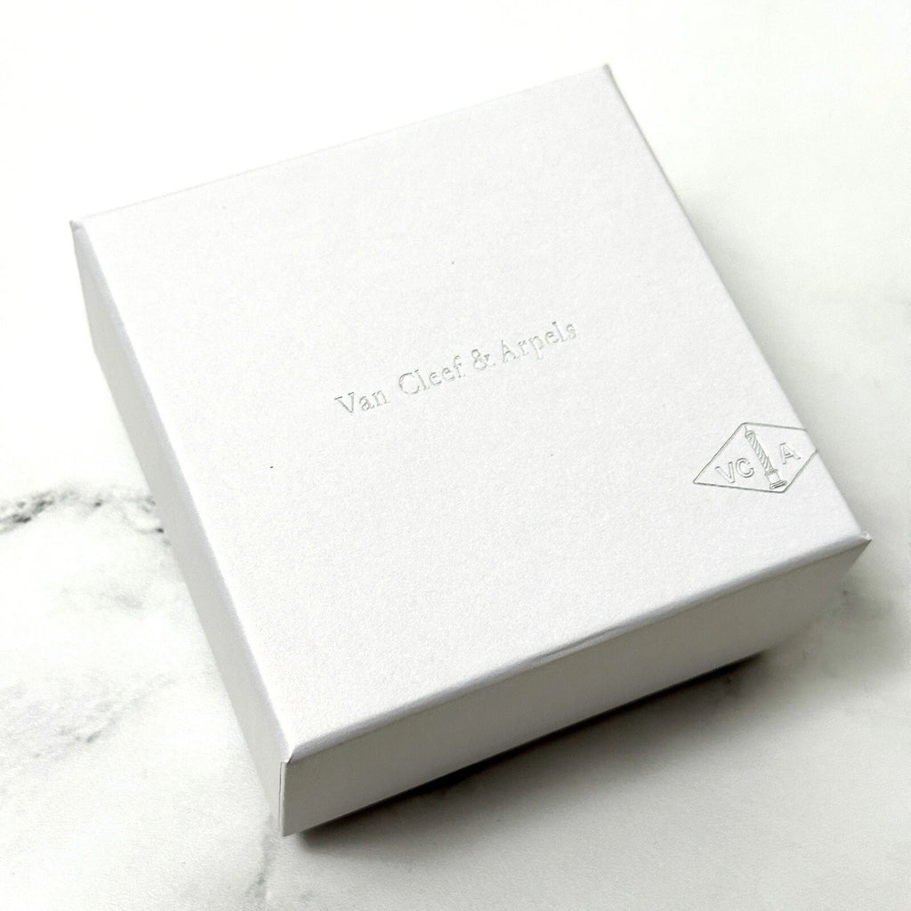 Van Cleef & Arpels Necklace Box VCA Original Travel Jewelry Case Empty Box Only | eBay