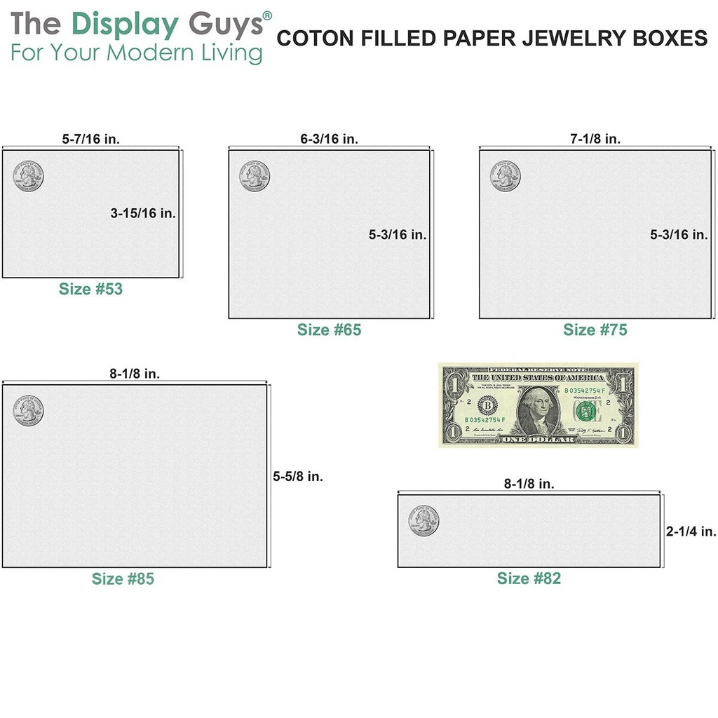 25-Pack Cardboard Paper JEWELRY GIFT BOX Case with Cotton Padding Insert - BLACK | eBay