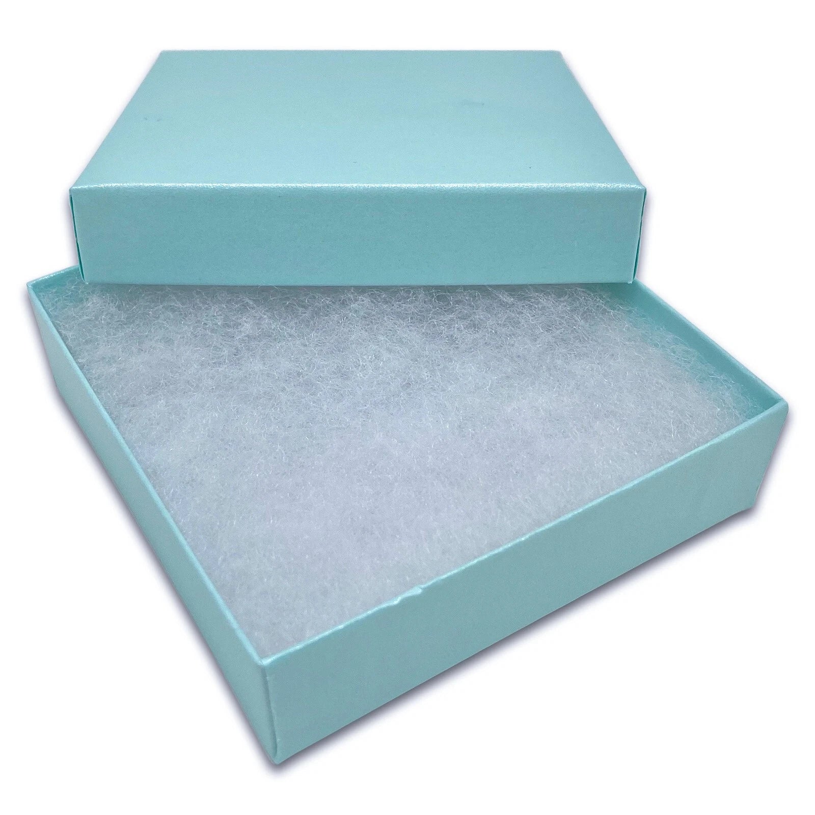 BULK 3.5x3.5x1 Cardboard #33 JEWELRY GIFT BOXES Cotton Fill Kraft Paper Shipping | eBay