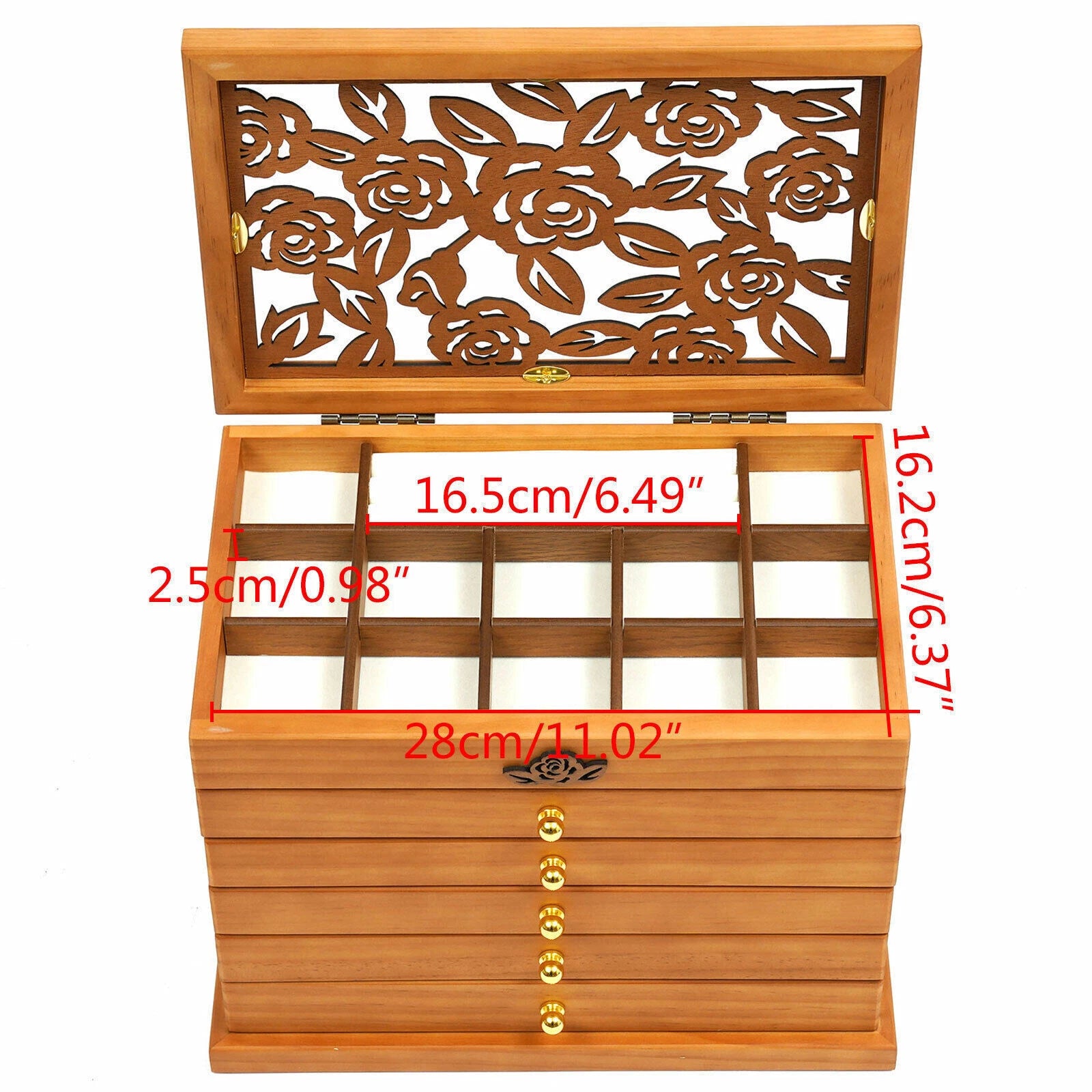 Jewelry Box Organizer for Women Girls Large Jewelry Storage Case with Drawers🔥 | eBay