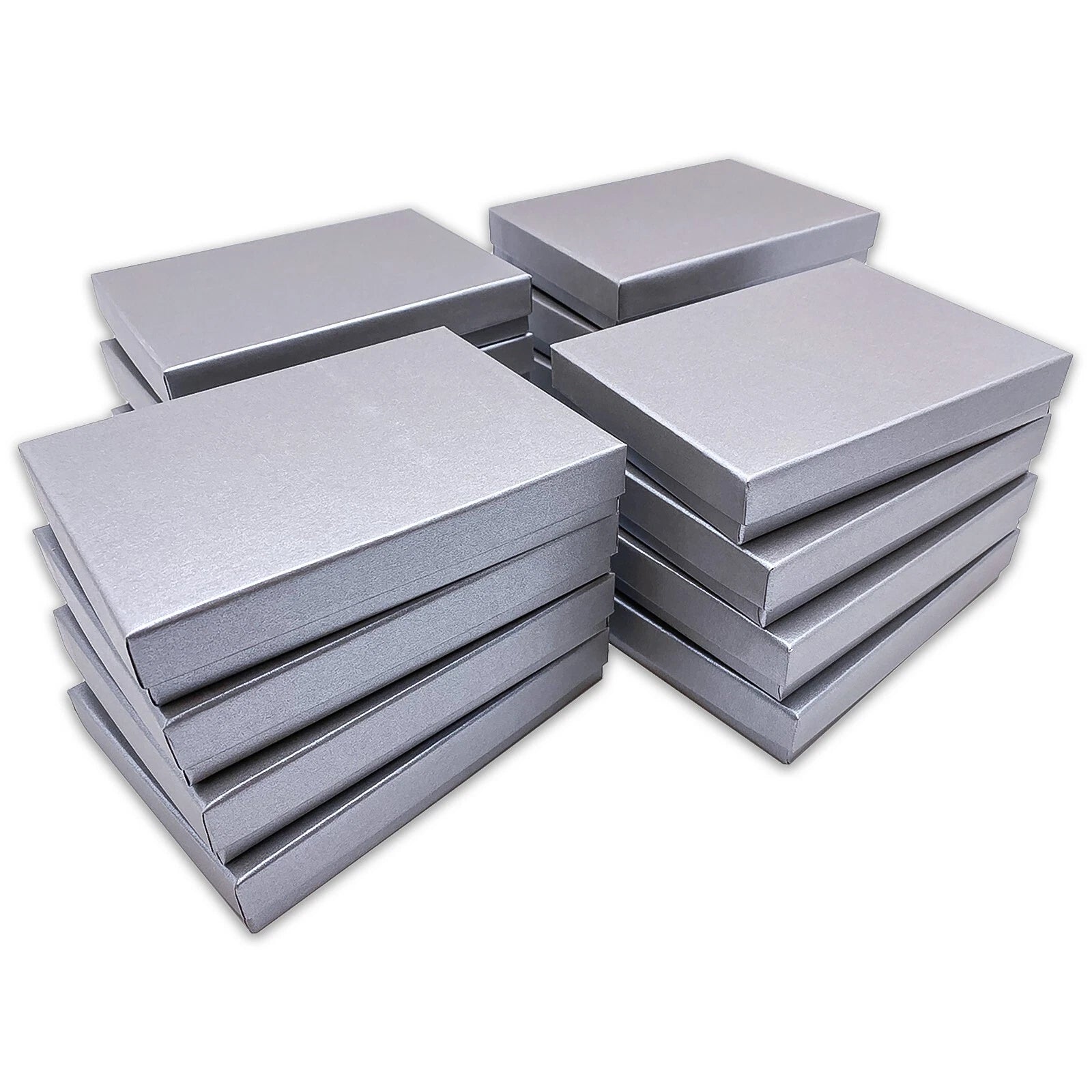 BULK Cardboard Kraft Paper JEWELRY GIFT BOXES Cotton Filled GRAY - for Shipping | eBay