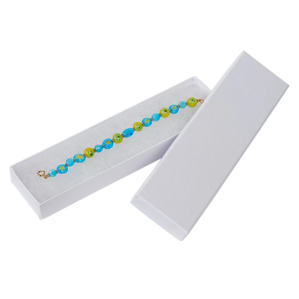 White Embossed Cotton Filled Jewelry Boxes - Case of 100 | eBay