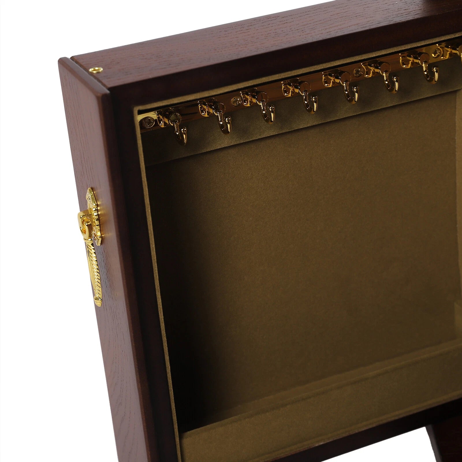 Wooden 5-Layer Large 4 Drawers Jewelry Box For Wowen with Mirror Organizer Box | eBay